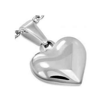 Prosperk Řetízek s ocelovým přívěskem srdíčko S5090