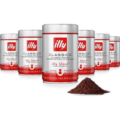 Illy Filter Normal mletá 6 x 250 g
