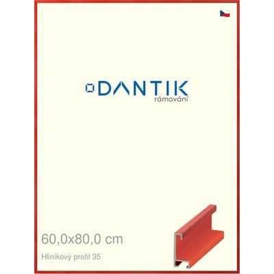 DANTIK rám na obraz 60 x 80 Dýha barevná červená třešeň