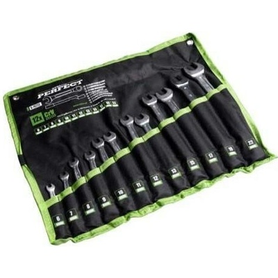 Stalco Kľúče ploché-očkové vyhnuté 6 22 mm, 12 prvkov 1/16 S-76772