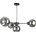 Keter Lighting Пендел KALIOPE 4xE27/60W/230V черен/опушен черен (KE0152)