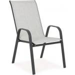 Bizzotto Градински стол MARTINEZ 56x65x90 светло сив (0802978)