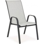 Bizzotto Градински стол MARTINEZ 56x65x90 светло сив (0802978)