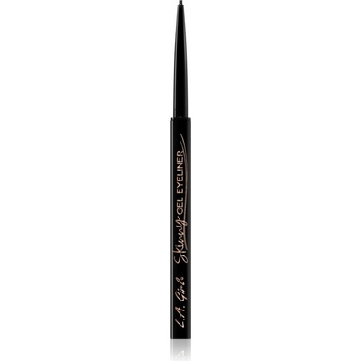L.A. Girl Cosmetics Skinny gélové očné linky Silky Black 0,1 g