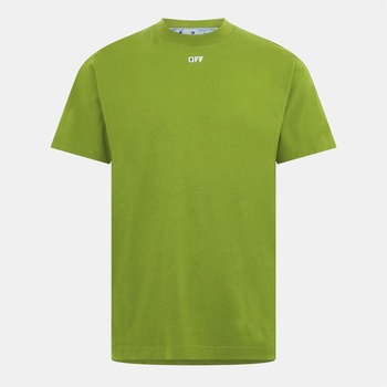 OFF WHITE Тениска OFF WHITE Men's Brick Arrow Crew Neck Short Sleeve T-Shirt - Green/White