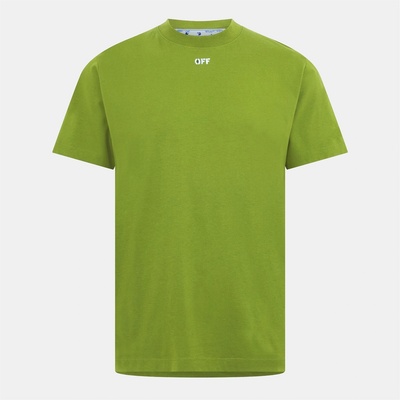 OFF WHITE Тениска OFF WHITE Men's Brick Arrow Crew Neck Short Sleeve T-Shirt - Green/White