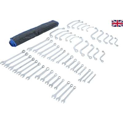 BGS technic Klíče očkoploché a očkové palcové 1/4-3/4”, sada 50 ks BGS 32500