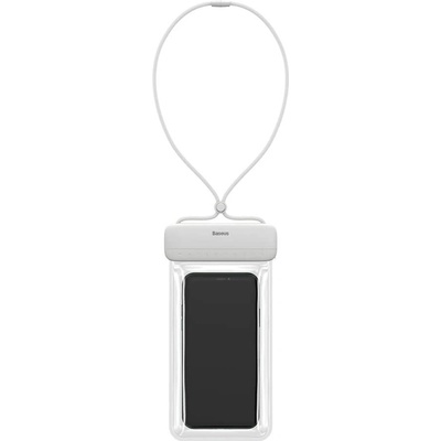 Baseus Калъф за телефон, универсален, Baseus Lets Go Slip, за телефони до 7.2", водоустойчив, бял (ACFSD-D02)