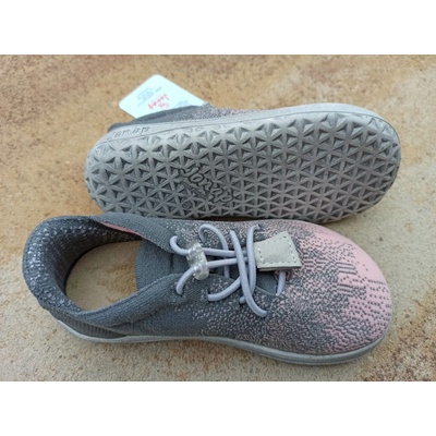 Jonap Barefoot tenisky Knitt 3D rúžovo-šedá