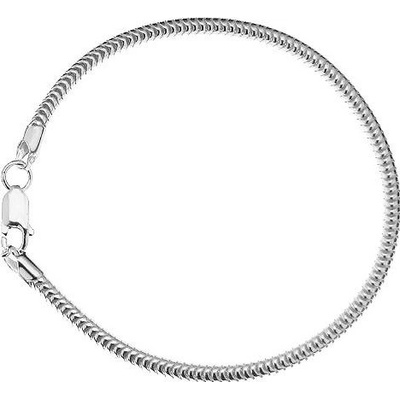 S4U Stříbrný náramek na navlékání korálků 20 cm LV957-20