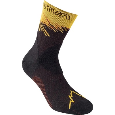 La Sportiva dámske ponožky Ultra Running Socks Black/Yellow