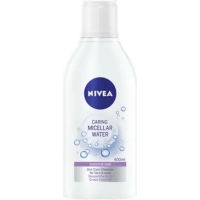 Nivea Caring Micellar Water Sensitive Skin 3 in 1 Care Cleanser - Мицеларна вода за чувствителна кожа 400мл