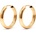 SAVICKI Леки златни обеци халки savicki 585, 1, 6 см