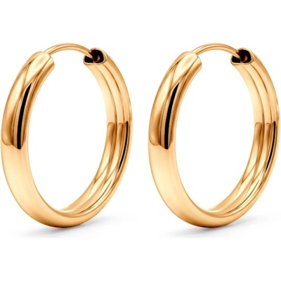 SAVICKI Леки златни обеци халки savicki 585, 1, 6 см