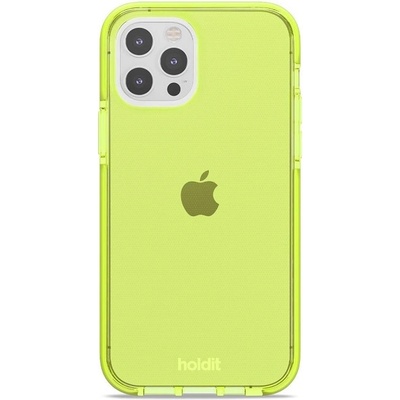 Holdit Калъф Holdit - Seethru, iPhone 12/12 Pro, Acid Green (7330985157813)