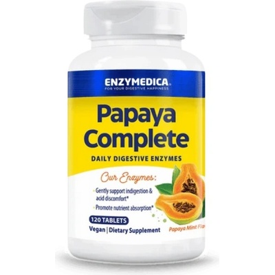 Enzymedica Papaya Complete [120 Таблетки] Папая с мента