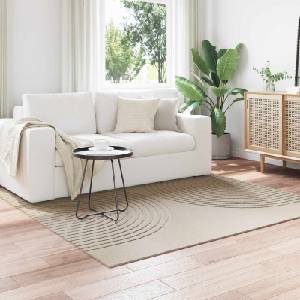 vidaXL Килим за вътрешно помещение GALATI Бежово 200 x 200 cm (42022812)