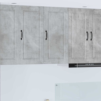 vidaXL Стенен шкаф PORTO Циментено сиво 40 x 31 x 80 см (885378)