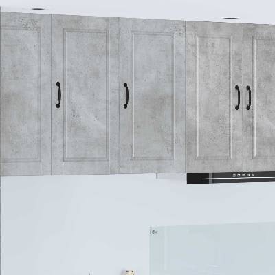 vidaXL Стенен шкаф PORTO Циментено сиво 40 x 31 x 80 см (885378)