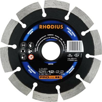 Rhodius 394137 LD 40 diamantový řezný kotouč Průměr 125 mm 1 ks
