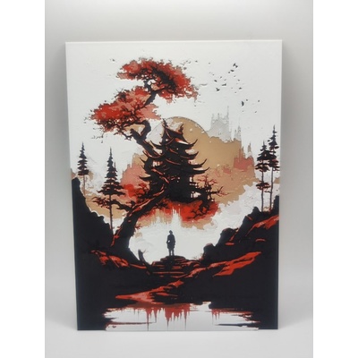 Japonská scenéria na stenu