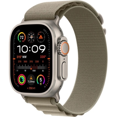 Apple Оригинална текстилна каишка за Apple Watch Ultra, Ultra 2 49мм - Apple Alpine Loop Medium (светлозелен) (mt5u3zm/a)
