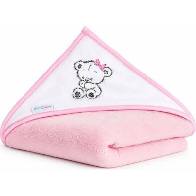 Babymam Deka s kapucí růžová