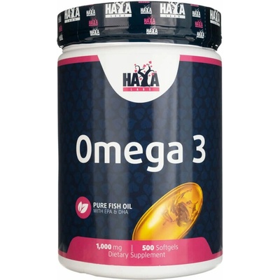 Haya Labs Omega 3 1000 mg 500 mäkkých gélov
