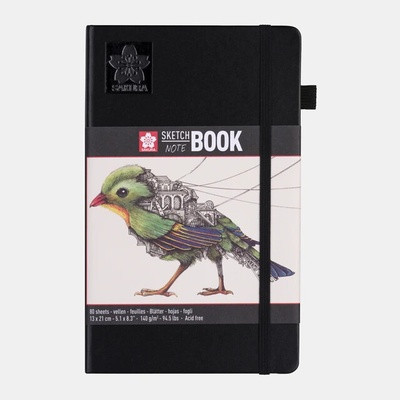 Sketchbook Sakura v pevné vazbě s bílým papírem 140g 13 x 21