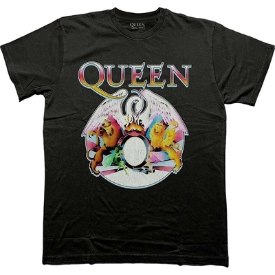 Queen Multi Colour Crest Black M Риза (QUTS105MB02)