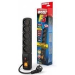 HSK Data Surge protection strip Acar F5 3, 0m black