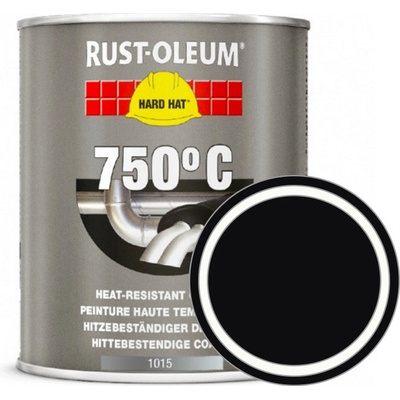 Rust-Oleum Tepelně odolná barva Heat Resistant 750°C Matná černá Matt Black 0,75L
