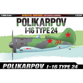 Academy Model Kit letadlo 12314 Polikarpov I-16 Type 24 LE: 36-12314 1:48