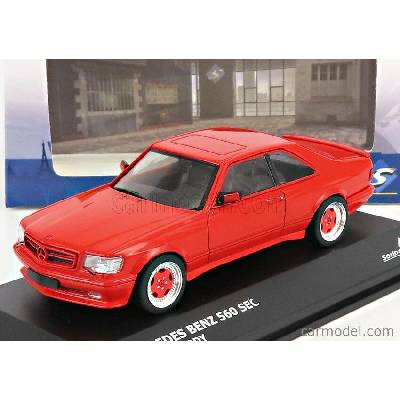 Solido Mercedes benz S-class 560sec Amg c126 Wide Body 1990 Red 1:43