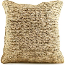 Bazar Bizar The Raffia Flores Cushion Cover Natural 40 x 40 cm