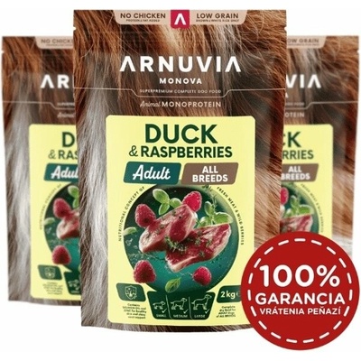 Arnuvia Monova Dog Adult All Breeds Duck & Raspberries 6 kg