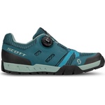 SCOTT Дамски обувки за планинско колоездене Scott Women's Sport Crus-R Flat Boa Cycling shoes - Petrol Blue / Mint Green - размер 37 (EU) (136-0199-0112)