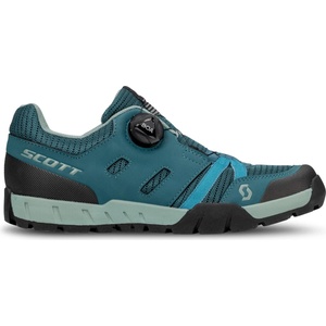 SCOTT Дамски обувки за планинско колоездене Scott Women's Sport Crus-R Flat Boa Cycling shoes - Petrol Blue / Mint Green - размер 37 (EU) (136-0199-0112)