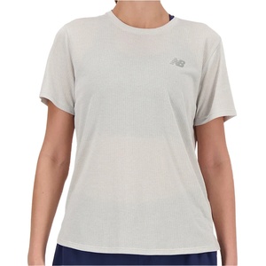 New Balance Дамска тениска New Balance Women's Athletics S/S Running shirt - Grey - размер XS (916-1222-0511)