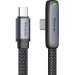 Mcdodo Кабел за данни - Mcdodo (CA-3360) - USB-C → USB-C, 90° дизайн, 65W, LED индикатор, 1.2m - Черен