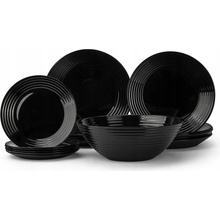 Luminarc Jedálenská súprava HARENA Black 19 ks