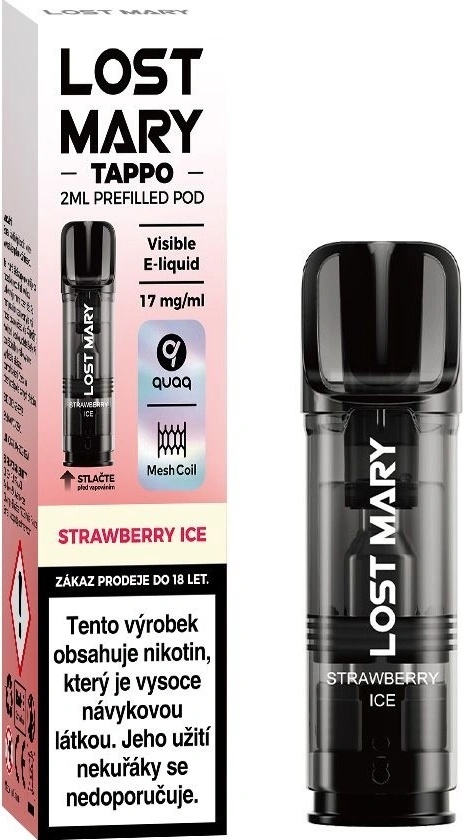 Elf Bar Lost Mary Tappo cartridge Strawberry Ice 17 mg od 70 Kč