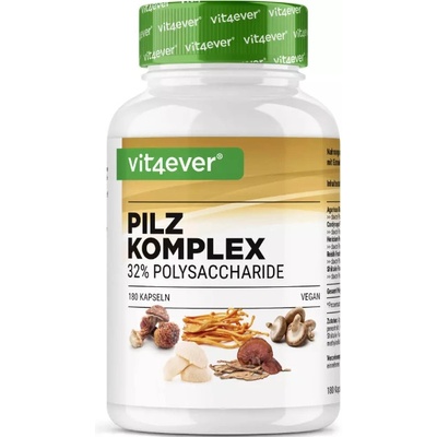 Vit4ever Pilz komplex směs medicinálních hub 180 kapslí