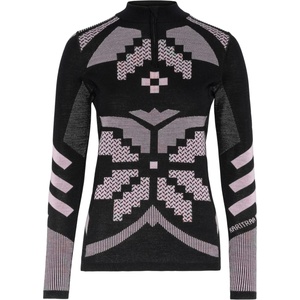 Kari Traa Дамско мериносово термобельо Kari Traa Women's Faith Half Zip Merino base layer - Black (115-2340-0614)