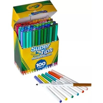 Crayola Crayola: Комплект SuperTips миещи се маркери - 100 бр (58-5100)