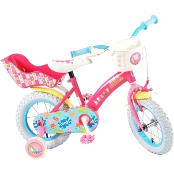 E & L Cycles Детски велосипед с помощни колела E & L cycles - Peppa Pig, 12'', розов (81264-CH-IT)