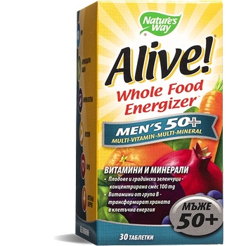 Nature's Way Алайв за Мъже 50+ (мултивитамини) 30 таблетки | Nature’s Way (11477)