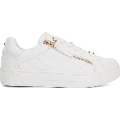 Dune London Маратонки Dune London Eisel Quilted Flatform Lace Up Trainers - White