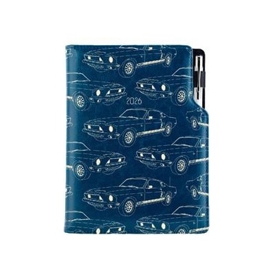Design B6 týdenní 2026 modrá