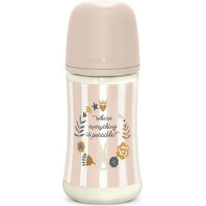 Suavinex Wonderland SX Pro Physiological Anti-Colic бебешко шише M Medium Flow 3 m+ Pink